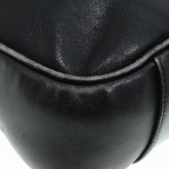 GUCCI Bamboo Hand Bag Leather Black Gold 001 1638 001 1638 - Picture 11 of 16